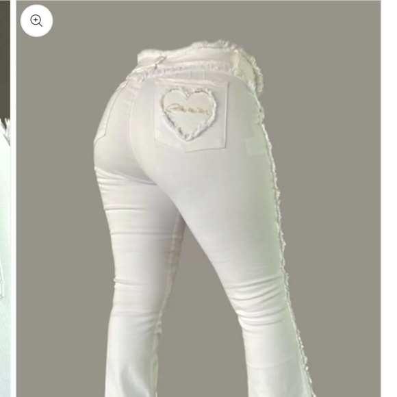 Bodied by Uchis Pants - Bodied by Uchis Coke White Bootcut